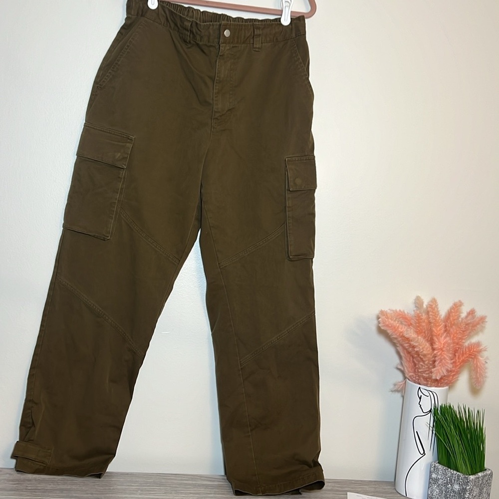Air Jordan Essential Utility Cargo Khaki Straight Leg Pants Large - Picture 4 of 6